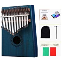 LIWEISDSDFS - Kalimba de 17 teclas- piano de dedo- cuerpo de caoba- instrumento musical- regalo perfecto
